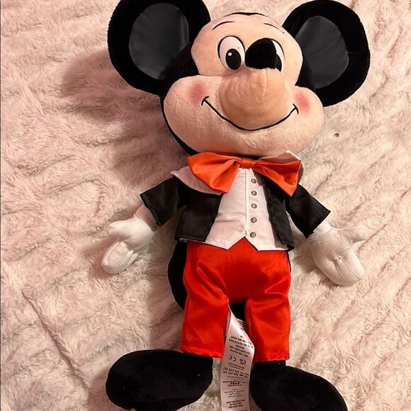 DISNEY 50th Anniversary Mickey and Minnie Mouse Retro Plush - Picture 1 of 10